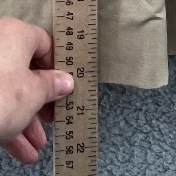 Lewit Linen Cotton Tan Jacket Blazer Ruffle Sleeve XS - Picture 12 of 15